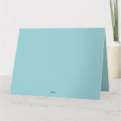 Whimsisches Patchwork Schweinefleisch im Blumengar Dankeskarte (Rückseite)