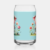 Whimsisches Patchwork Schweinefleisch im Blumengar Dosenglas (Links)