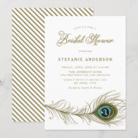 Whimsisches Peacock Feather-Brautparty