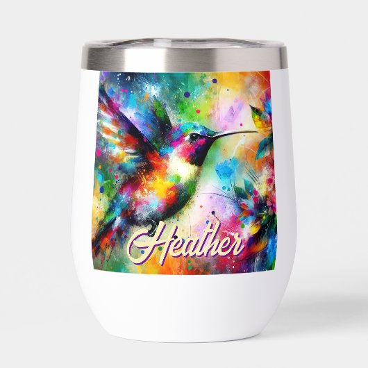 Whimsisches Personalisierter Hummingbird (Rückseite)