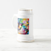Whimsisches Personalisierter Hummingbird Bierglas (Vorderseite Links)