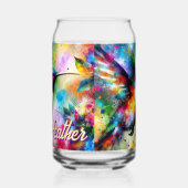 Whimsisches Personalisierter Hummingbird Dosenglas (Links)