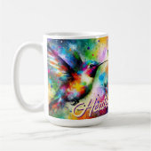 Whimsisches Personalisierter Hummingbird Kaffeetasse (Links)
