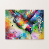 Whimsisches Personalisierter Hummingbird Puzzle (Horizontal)