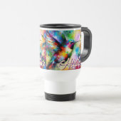 Whimsisches Personalisierter Hummingbird Reisebecher (VorderseiteRechts)