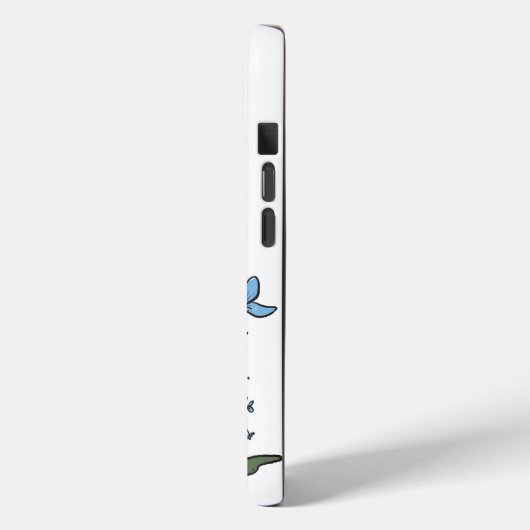 Whimsisches Personalisiertes Bläschen Wildblume Case-Mate iPhone Hülle (Rückseite / Links)