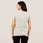 Whimsisches Pferd Tri-Blend Shirt (Rückseite voll)