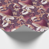 Whimsisches Pilzmuster Geschenkpapier (Ecke)