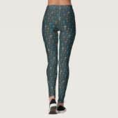 Whimsisches Pilzmuster Leggings (Rückseite)