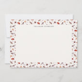 Whimsisches Pilzmuster Mitteilungskarte (Vorderseite)