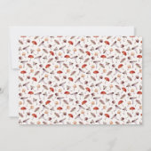 Whimsisches Pilzmuster Mitteilungskarte (Rückseite)