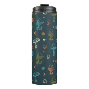 Whimsisches Pilzmuster Thermosbecher