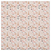 Whimsisches Pink Weihnachtsstoff Stoff (Muster)