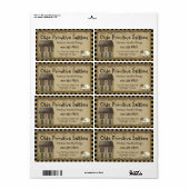 Whimsisches primitives Saltbox House-Gütesiegel (Vorne)