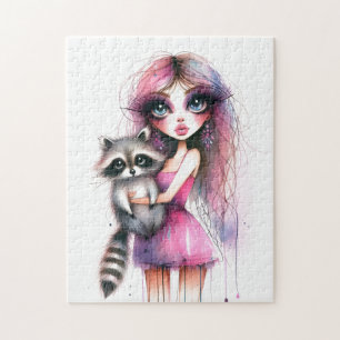 Whimsisches Raccoon Puzzle