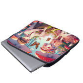 Whimsisches Romantisches Anime Couple Laptopschutzhülle (Vorne Knopf)