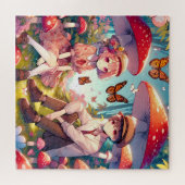 Whimsisches Romantisches Anime Couple Puzzle (Horizontal)