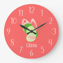 Whimsisches Rosa und grüner Schmetterling