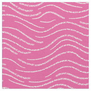 Whimsisches Rosa und Weiße Strippengeländer Stoff