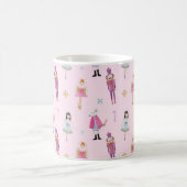 Whimsisches rosa Wasserfarbe Nutcracker Ballet Kaffeetasse (Mittel)