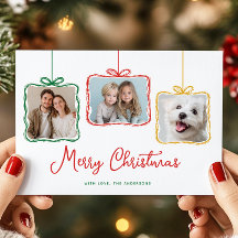 Whimsisches Rot-Grün-Geschenkboxen-Foto