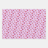 Whimsisches Rot und Schwarze Ladybug Wasserfarben Geschenkpapier Set (Vorderseite 3)