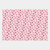 Whimsisches Rotes Schwarzes Ladybug Art Aquarell R Geschenkpapier Set (Vorderseite)