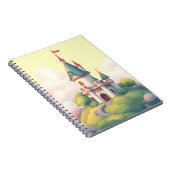 Whimsisches Schloss mit grünem Garten Notizblock (Rechte Seite)