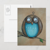 Whimsisches Schüssel Art Postkarte (Vorne/Hinten)