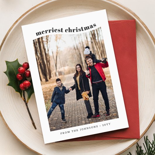 Whimsisches Schwarz-Weiß-Foto Weihnachten