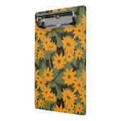 Whimsisches Schwarzes Katzen und Sonnenblumen Naht Mini Klemmbrett (Gewinkelt2)