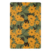 Whimsisches Schwarzes Katzen und Sonnenblumen Naht Mini Klemmbrett (Rückseite)