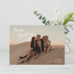 Whimsisches Script-Foto Moderne Weihnachten