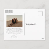 Whimsisches Script-Foto Moderne Weihnachten (Rückseite)