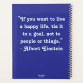 Whimsisches Seepferd Küste Nautical Seaside Blue Planer (Rückseite)