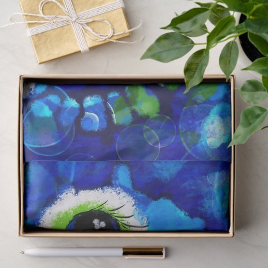 Whimsisches Seepferd Küstenküste nautische Dekoupa Seidenpapier (Geschenk)