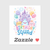 Whimsisches Shirt | Castle & Balloons Graph Aufkleber (Blatt)