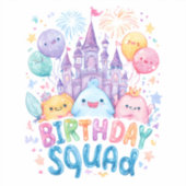 Whimsisches Shirt | Castle & Balloons Graph Aufkleber (Vorderseite)