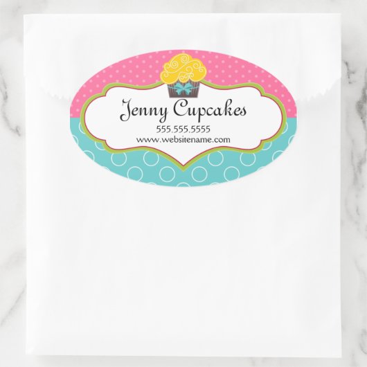 Whimsisches Siegel Ovaler Aufkleber (Tasche)