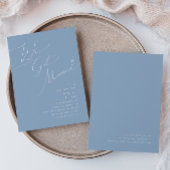 Whimsisches Skript | Ankündigung der Blue Elopemen