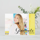 Whimsisches Skript | Ankündigung des Abschlusses d (Stehend Vorderseite)