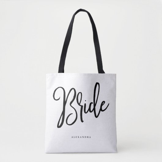 Whimsisches Skript | Bride Tasche (Vorderseite)
