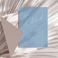 Whimsisches Skript | Dusty Blue Let's Celebrate