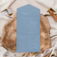 Whimsisches Skript | Dusty Blue Siegel and Send