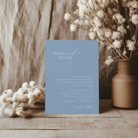 Whimsisches Skript | Dusty Blue Traditional Weddin