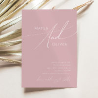 Whimsisches Skript | Dusty Rose Lässig Wedding