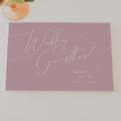 Whimsisches Skript | Dusty Rose Wedding Guestbook Gästebuch