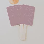 Whimsisches Skript | Hochzeitsprogramm für Dusty R Fächer