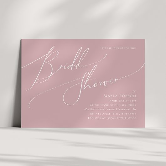 Whimsisches Skript | Horizontales Brautparty der R Einladung