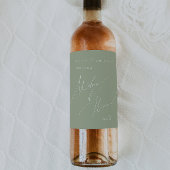 Whimsisches Skript | Laufzeitenreife des Ehrenvors Weinetikett